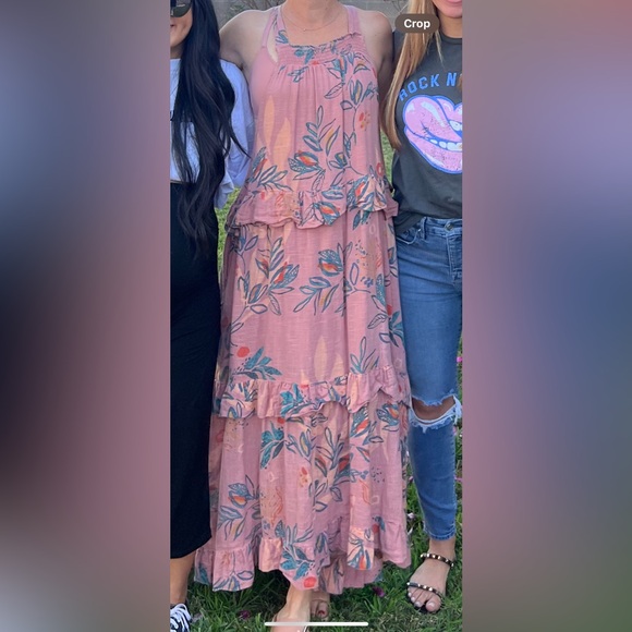 Free People Coral Anita Floral Summer Maxi - Picture 9 of 9